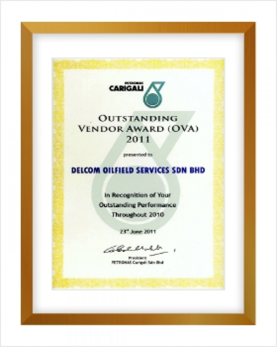 Outstanding Vendor Award